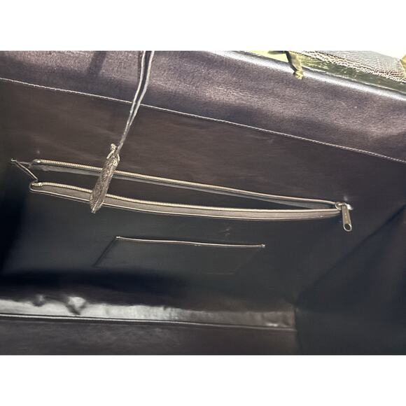 Vintage Luc Benoit Shiny Brown SnakeSkin Top Handle Framed Doctor’s Bag - Picture 11 of 13